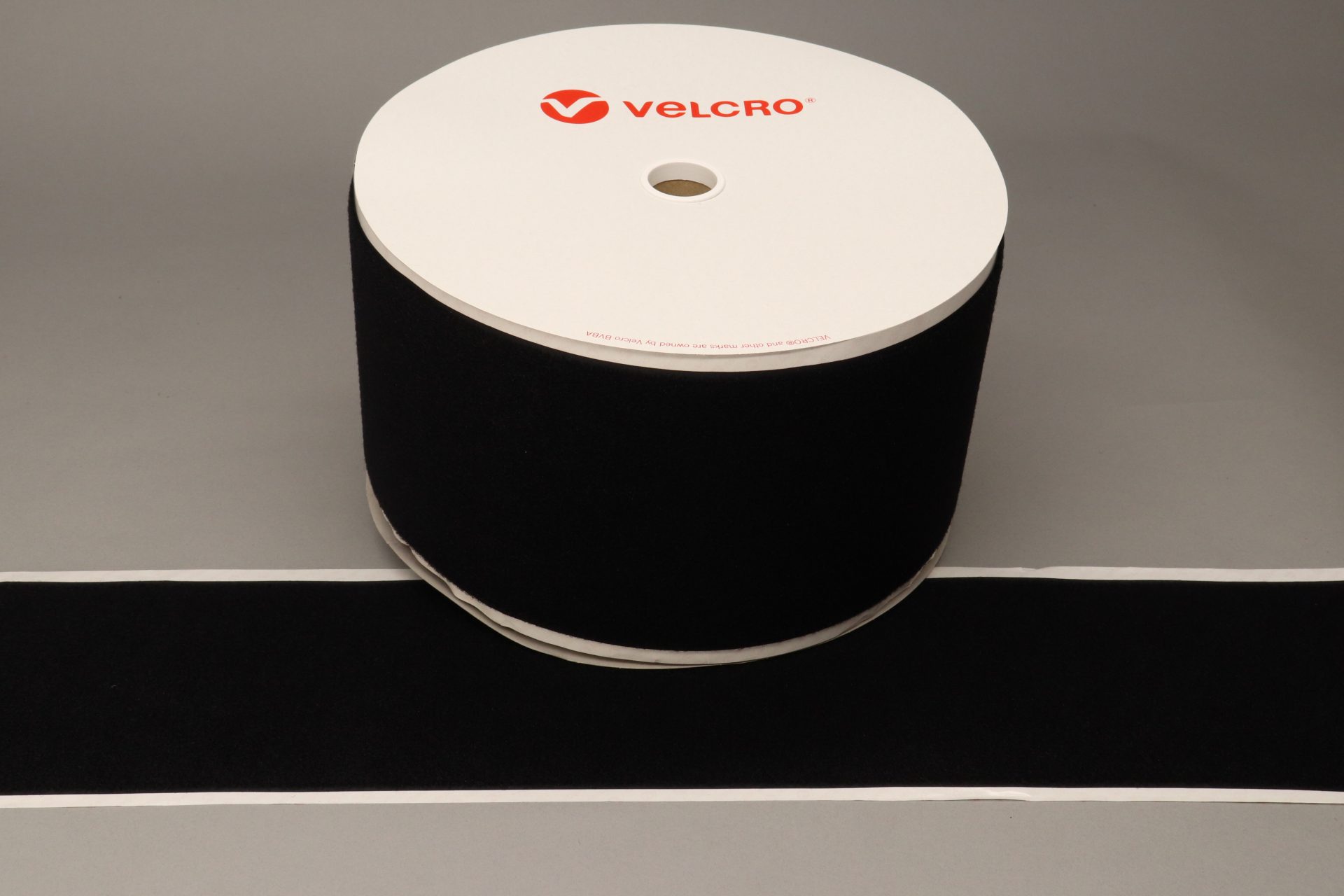 VELCRO® Brand PS18 Stick-on 150mm tape BLACK LOOP 25mtr roll