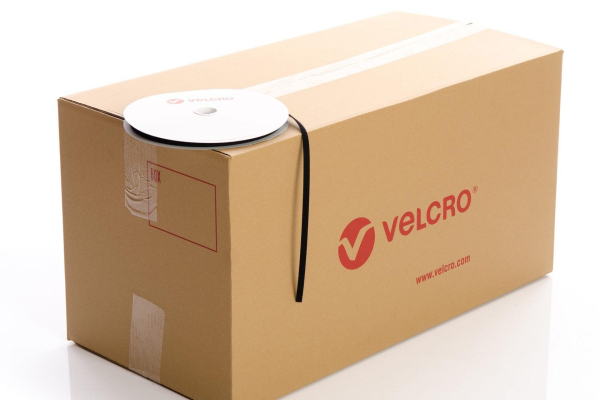 VELCRO® Brand Sew-on 10mm tape BLACK HOOK case of 60 rolls