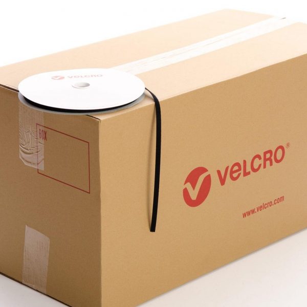 VELCRO® Brand Sew-on 10mm tape BLACK HOOK case of 60 rolls