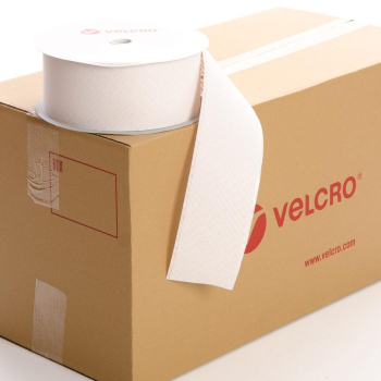 VELCRO® Brand PS14 Stick-on 100mm tape WHITE HOOK case of 9 rolls