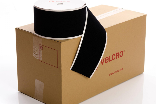 VELCRO® Brand PS14 Stick-on 150mm tape BLACK LOOP case of 6 rolls