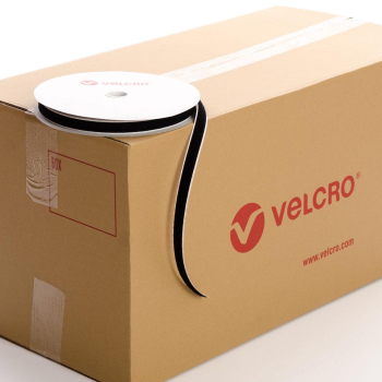 VELCRO® Brand PS14 Stick-on 16mm tape BLACK LOOP case of 45 rolls