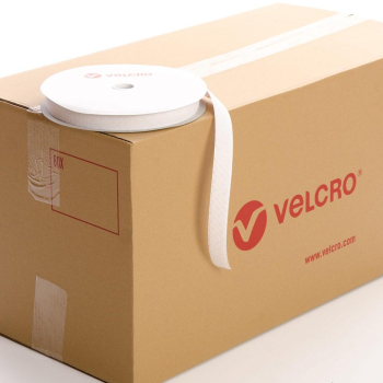 VELCRO® Brand PS14 Stick-on 25mm tape WHITE HOOK case of 36 rolls
