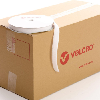 VELCRO® Brand PS14 Stick-on 30mm tape WHITE LOOP case of 30 rolls