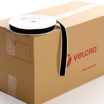 VELCRO® Brand PS14 Stick-on 30mm tape BLACK LOOP case of 30 rolls