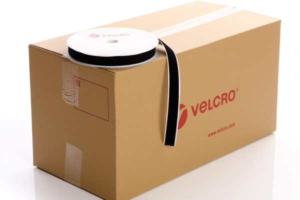 VELCRO® Brand PS14 Stick-on 30mm tape BLACK LOOP case of 30 rolls