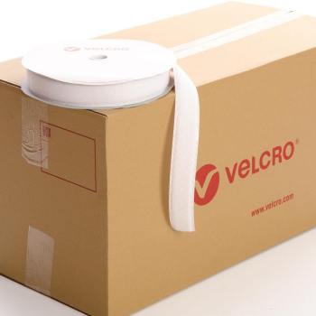 VELCRO® Brand PS14 Stick-on 38mm tape WHITE LOOP case of 21 rolls