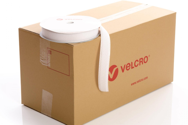 VELCRO® Brand PS14 Stick-on 38mm tape WHITE LOOP case of 21 rolls