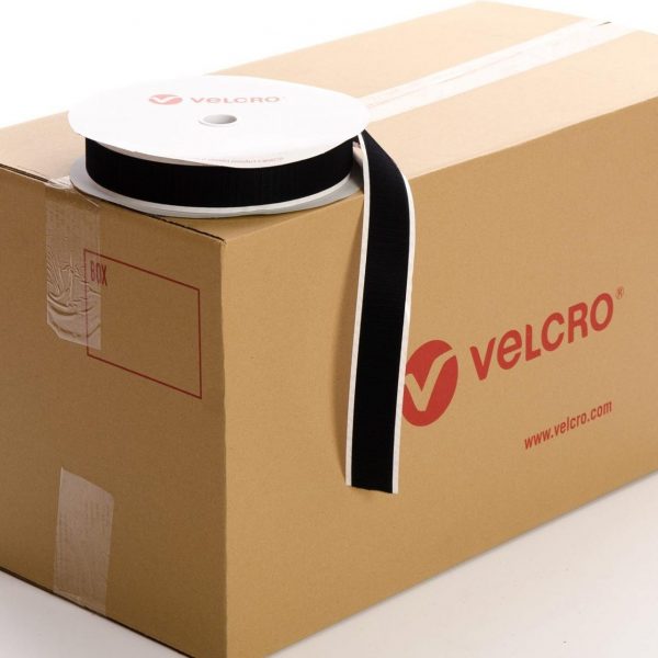 VELCRO® Brand PS14 Stick-on 38mm tape BLACK HOOK case of 21 rolls