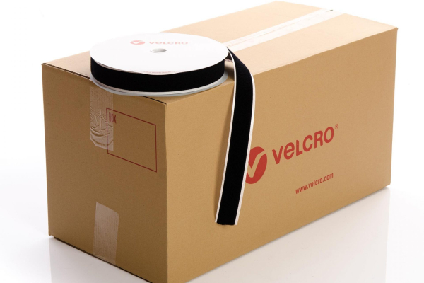 VELCRO® Brand PS14 Stick-on 38mm tape BLACK LOOP case of 21 rolls
