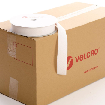 VELCRO® Brand PS14 Stick-on 50mm tape WHITE HOOK case of 21 rolls