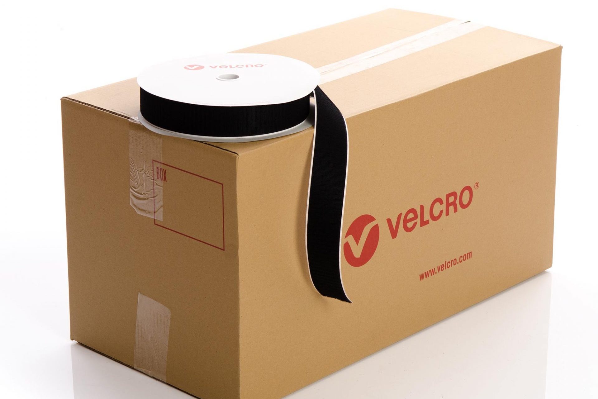 VELCRO® Brand PS14 Stick-on 50mm tape BLACK HOOK case of 21 rolls