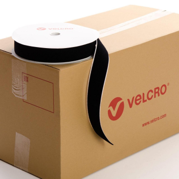 VELCRO® Brand PS14 Stick-on 50mm tape BLACK LOOP case of 21 rolls