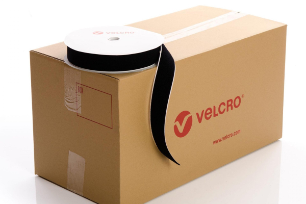 VELCRO® Brand PS14 Stick-on 50mm tape BLACK LOOP case of 21 rolls
