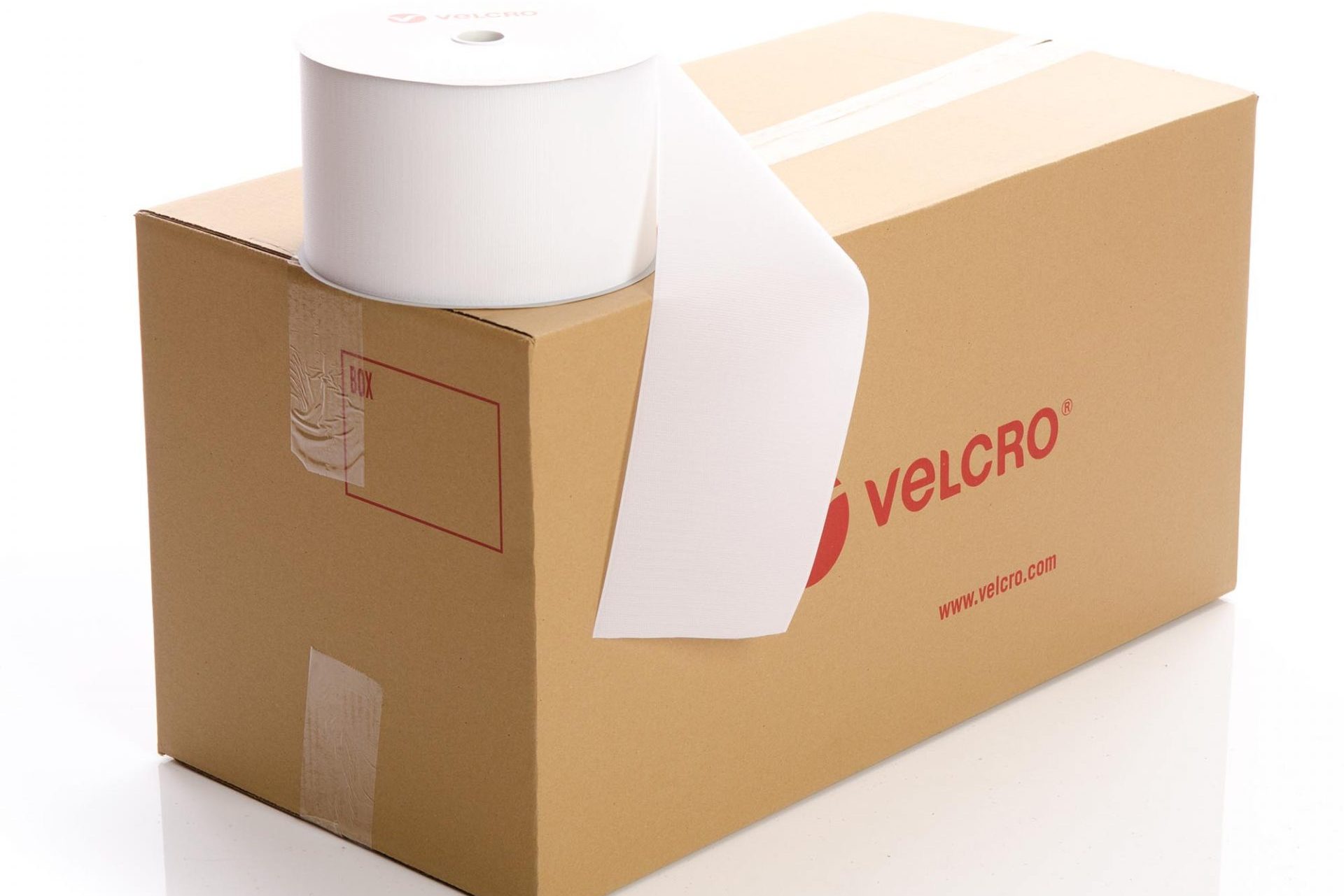 VELCRO® Brand Sew-on 150mm tape WHITE HOOK case of 6 rolls