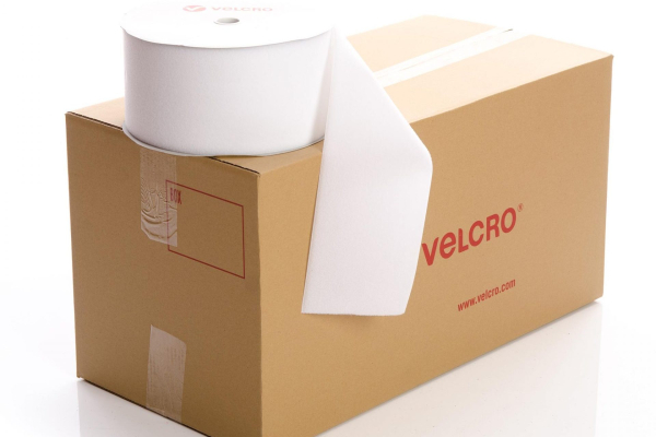 VELCRO® Brand Sew-on 150mm tape WHITE LOOP case of 6 rolls