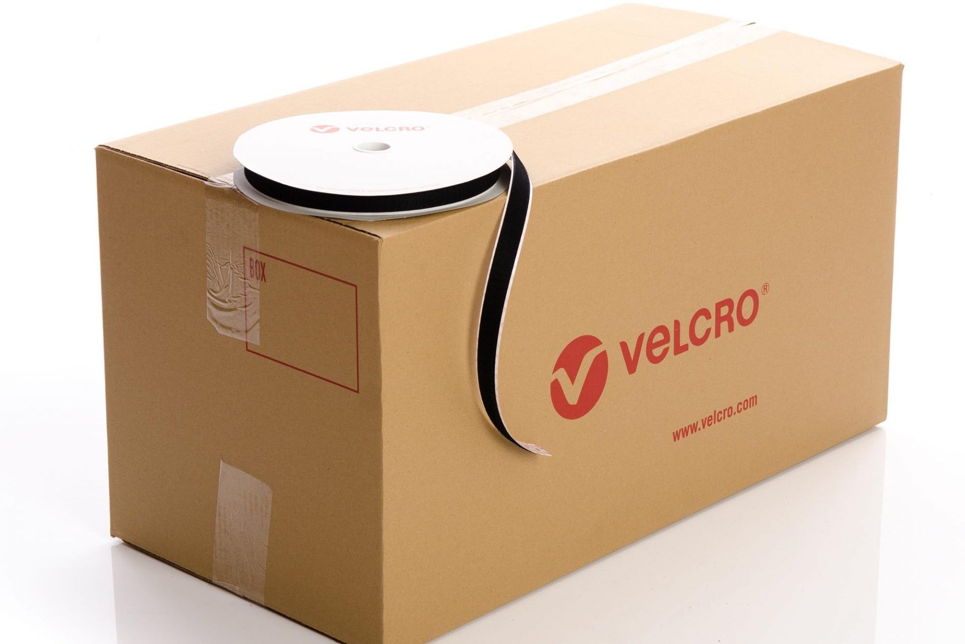 VELCRO® Brand PS15 FR Stick-on 20mm BLACK HOOK case of 42 rolls