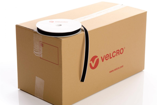 VELCRO® Brand PS15 FR Stick-on 20mm BLACK LOOP case of 42 rolls
