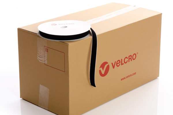 VELCRO® Brand PS15 FR Stick-on 25mm BLACK LOOP case of 36 rolls