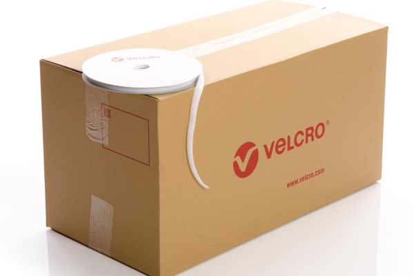 VELCRO® Brand Sew-on 16mm tape WHITE LOOP case of 60 rolls