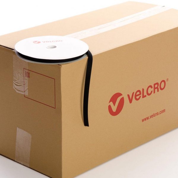 VELCRO® Brand Sew-on 16mm tape BLACK HOOK case of 60 rolls