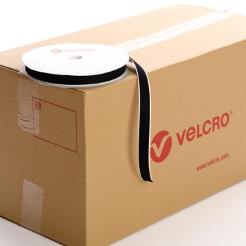 VELCRO® Brand PS18 Stick-on 25mm tape BLACK HOOK case of 36 rolls