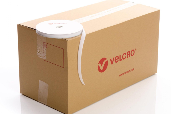 VELCRO® Brand Sew-on 20mm tape WHITE HOOK case of 51 rolls