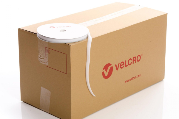 VELCRO® Brand Sew-on 20mm tape WHITE LOOP case of 51 rolls