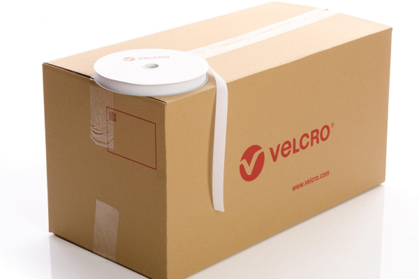 VELCRO® Brand Sew-on 25mm tape WHITE HOOK case of 42 rolls