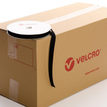 VELCRO® Brand Sew-on 25mm tape BLACK HOOK case of 42 rolls