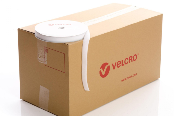 VELCRO® Brand Sew-on 30mm tape WHITE LOOP case of 36 rolls