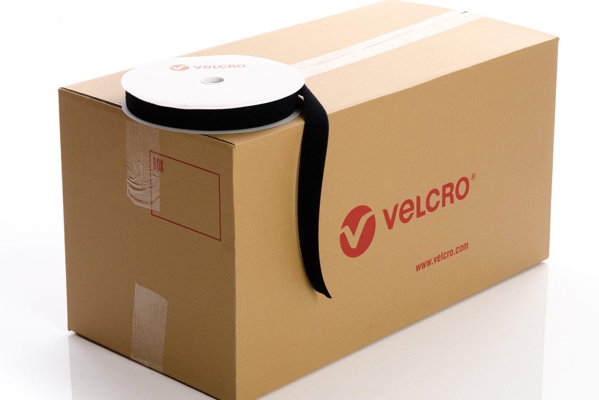 VELCRO® Brand Sew-on 38mm tape BLACK LOOP case of 27 rolls
