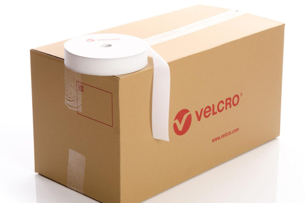 VELCRO® Brand Sew-on 50mm tape WHITE HOOK case of 21 rolls