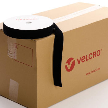 VELCRO® Brand Sew-on 50mm tape BLACK LOOP case of 21 rolls