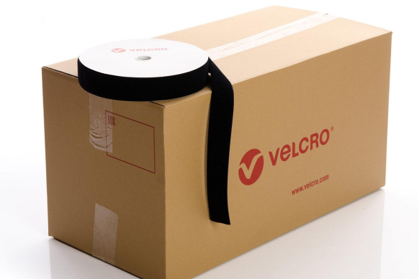 VELCRO® Brand Sew-on 50mm tape BLACK LOOP case of 21 rolls