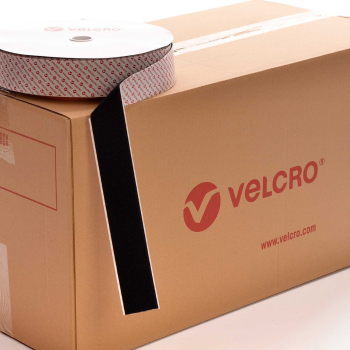 VELCRO® Brand PS51 Heavy duty Stick-on 50mm tape BLACK LOOP case of 10 rolls