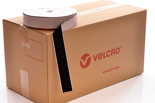 VELCRO® Brand PS51 Heavy duty Stick-on 50mm tape BLACK LOOP case of 10 rolls