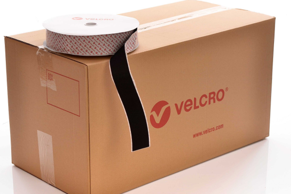 VELCRO® Brand PS52 Heavy duty Stick-on 50mm tape BLACK HOOK case of 10 rolls