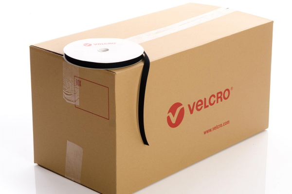 VELCRO® Brand Flame Retardant Sew-on 20mm tape BLACK HOOK case of 51 rolls