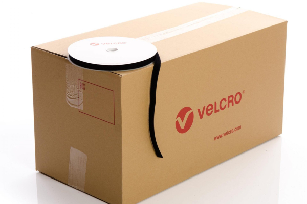 VELCRO® Brand Flame Retardant Sew-on 20mm tape BLACK LOOP case of 51 rolls