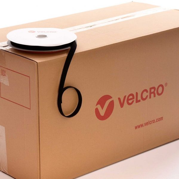 VELCRO® Brand ONE-WRAP® 16mm tape BLACK case of 60 rolls