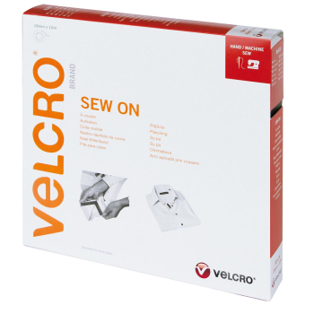 VELCRO® Brand Sew-on 10m x 16mm tape BLACK