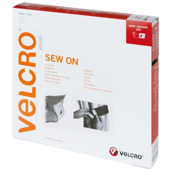 VELCRO® Brand Sew-on 10m x 20mm tape WHITE