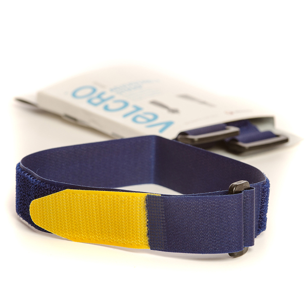 VELCRO® Brand 2 Adjustable straps 46cm x 25mm BLUE/YELLOW