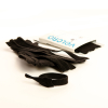 VELCRO® Brand 15 adjustable ties 20cm x 12mm BLACK