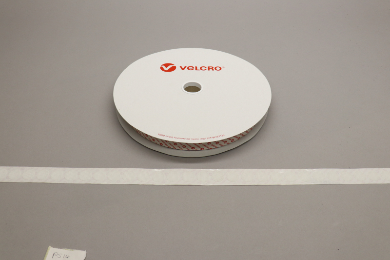 VELCRO® Brand PS14 Stick-on 19mm coins WHITE HOOK 25mtr roll