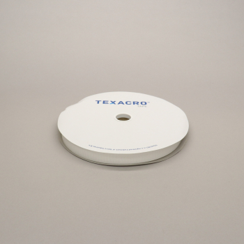 TEXACRO Sew-on 25mm tape WHITE HOOK 25mtr roll