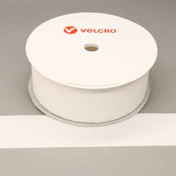 VELCRO® Brand Sew-On 100mm Tape White HTH805 Hook 50mtr Roll