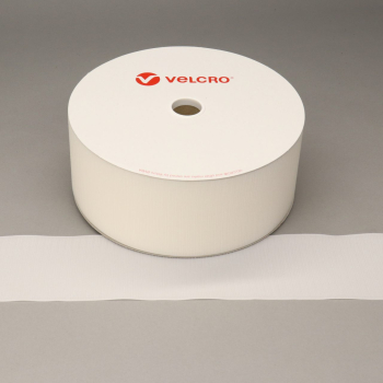 VELCRO® Brand Sew-on 100mm tape WHITE HOOK 25mtr roll