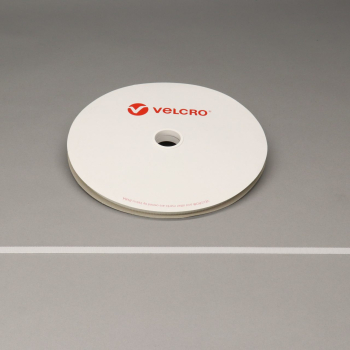 VELCRO® Brand Sew-on 10mm tape WHITE HOOK 25mtr roll
